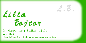 lilla bojtor business card